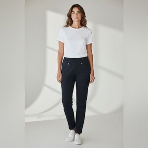 Escada sport Navy stretchy Zip Pocket Pants